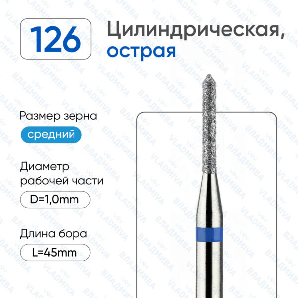 Алмазные фрезы 866.104.126.080.010