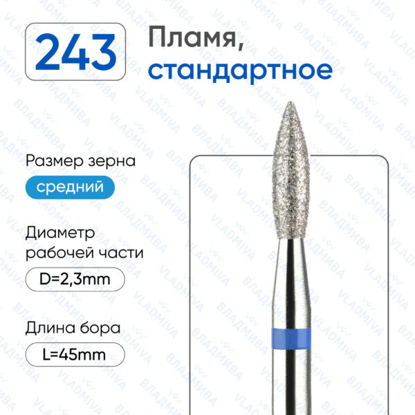 Алмазные фрезы 866.104.243.080.023