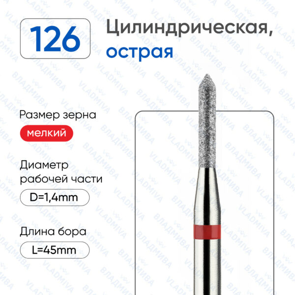 Алмазные фрезы 856.104.126.080.014