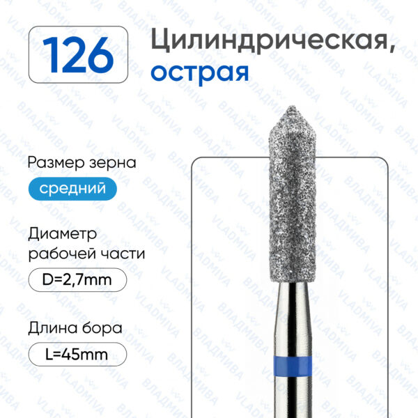 Алмазные фрезы 866.104.126.100.027