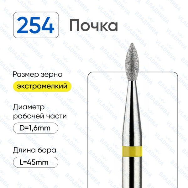 Алмазные фрезы 836.104.254.045.016