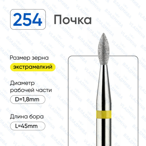 Алмазные фрезы 836.104.254.050.018