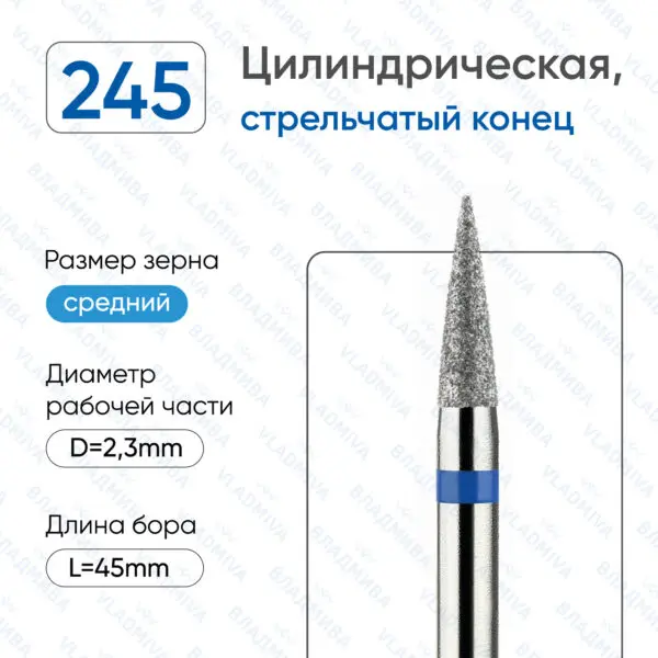 Алмазные фрезы 866.104.245.080.023