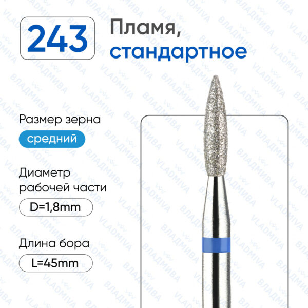 Алмазные фрезы 866.104.243.080.018