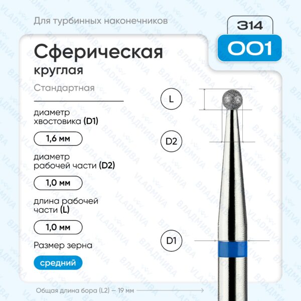 Сферический турбинный бор 866.314.001.000.010