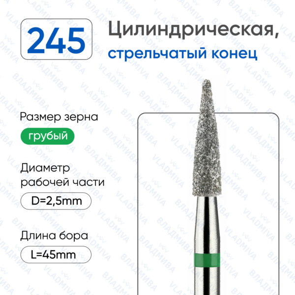 Алмазные фрезы 876.104.245.100.025