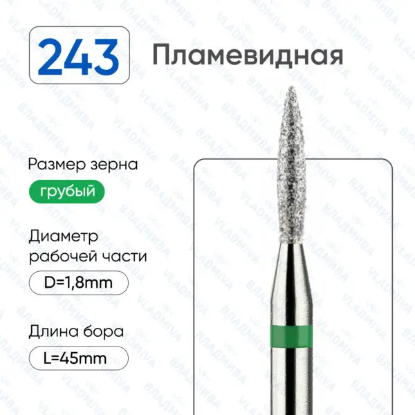 Алмазные фрезы 876.104.243.080.018