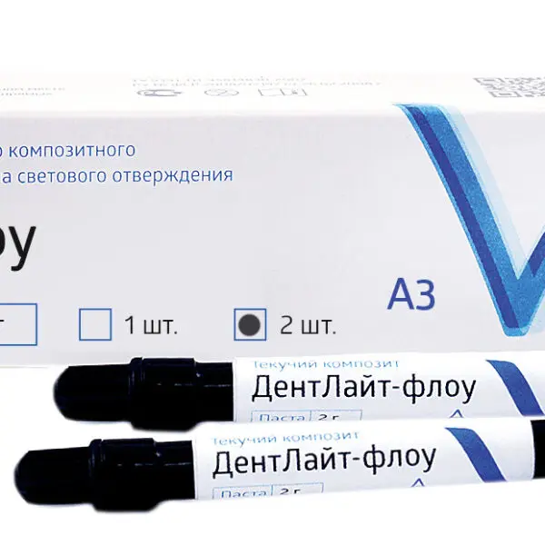 ДЕНТЛАЙТ ФЛОУ /оттенок А3/ 2 х 2 г