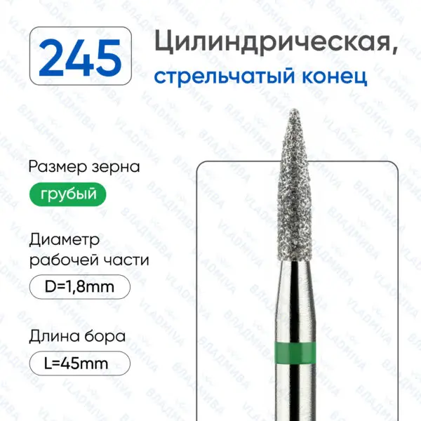 Алмазные фрезы 876.104.245.080.018
