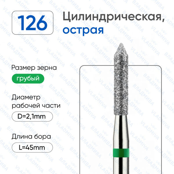 Алмазные фрезы 876.104.126.100.021
