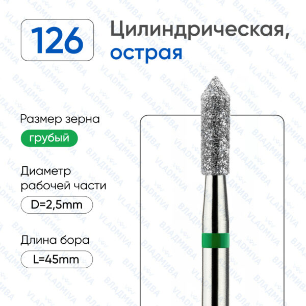Алмазные фрезы 876.104.126.080.025