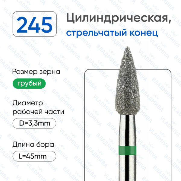 Алмазные фрезы 876.104.245.080.033
