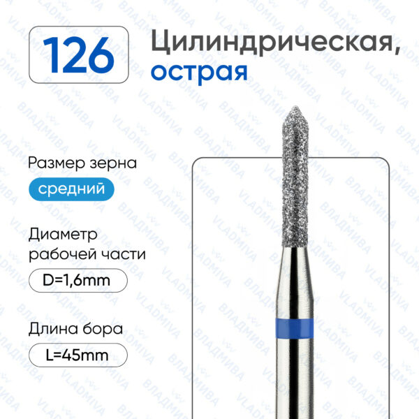 Алмазные фрезы 866.104.126.080.016