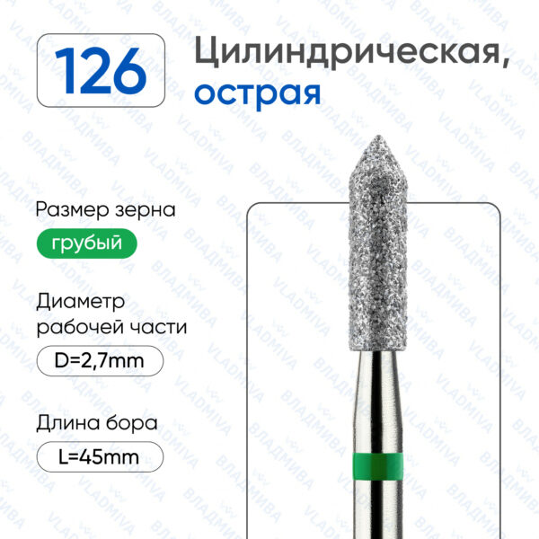 Алмазные фрезы 876.104.126.100.027