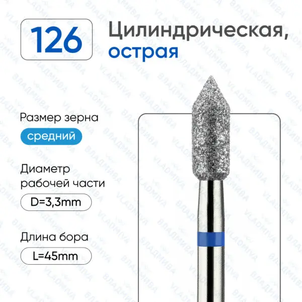 Алмазные фрезы 866.104.126.080.033