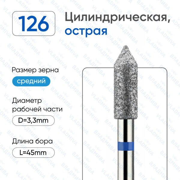 Алмазные фрезы 866.104.126.100.033
