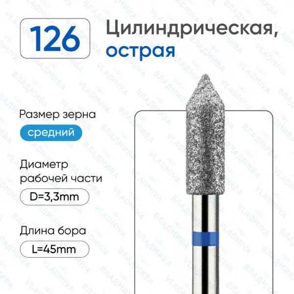 Алмазные фрезы 866.104.126.100.033