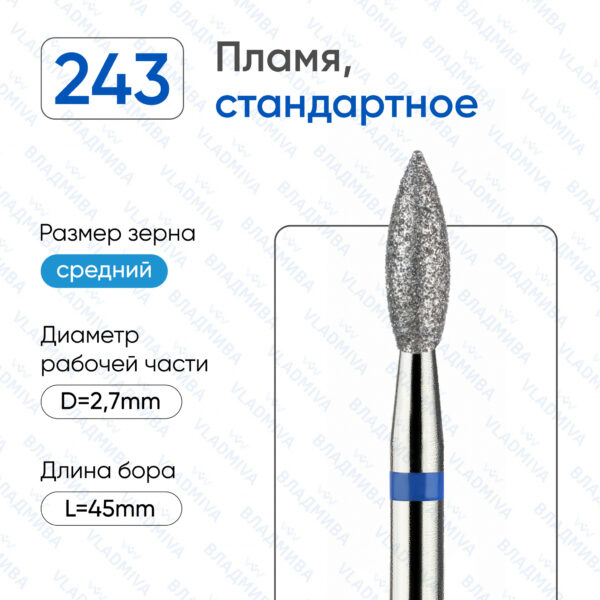 Алмазные фрезы 866.104.243.080.027
