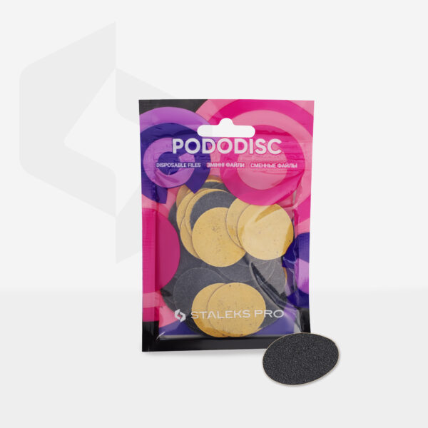 Сменные файлы для педикюрного диска PODODISC STALEKS PRO L 180 грит (50шт) PDF-25-180