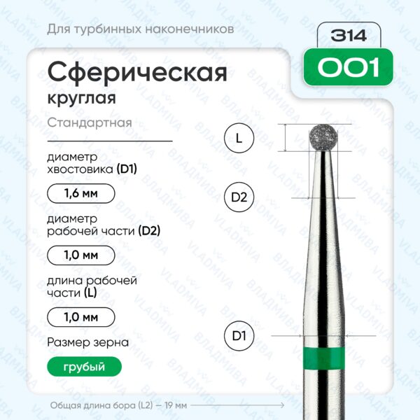 Сферический турбинный бор 876.314.001.000.010