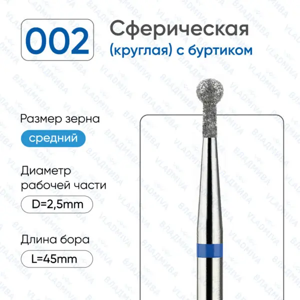 Алмазные фрезы 866.104.002.050.025