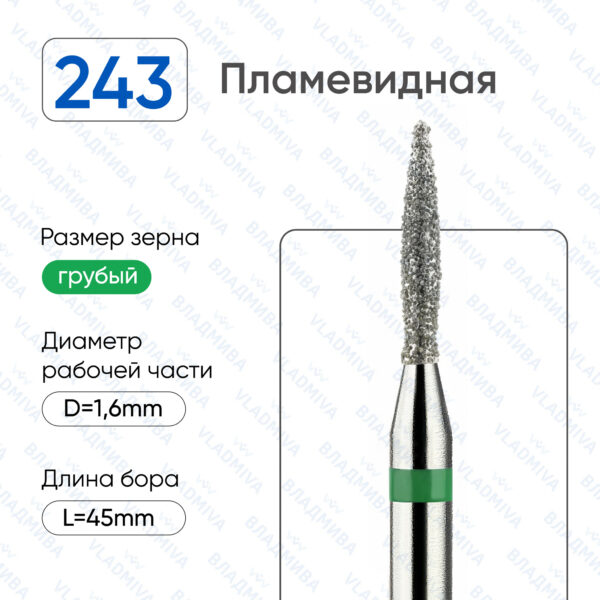 Алмазные фрезы 876.104.243.080.016