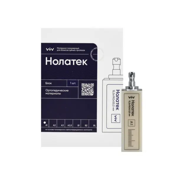 НОЛАТЕК - БЛОК/A1 /для постоянных коронок/15,5х19,0х55,0 мм/1 шт