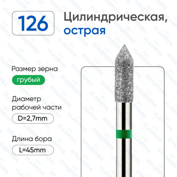 Алмазные фрезы 876.104.126.080.027