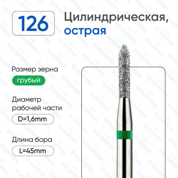 Алмазные фрезы 876.104.126.080.016