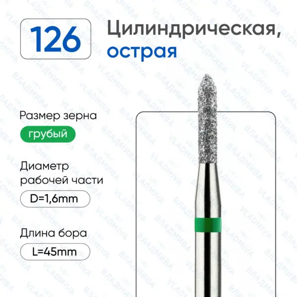 Алмазные фрезы 876.104.126.080.016