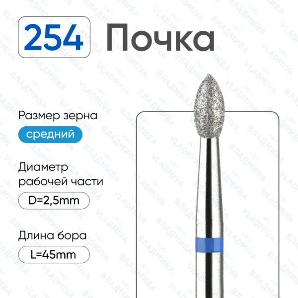 Алмазные фрезы 866.104.254.050.025
