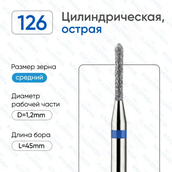 Алмазные фрезы 866.104.126.080.012