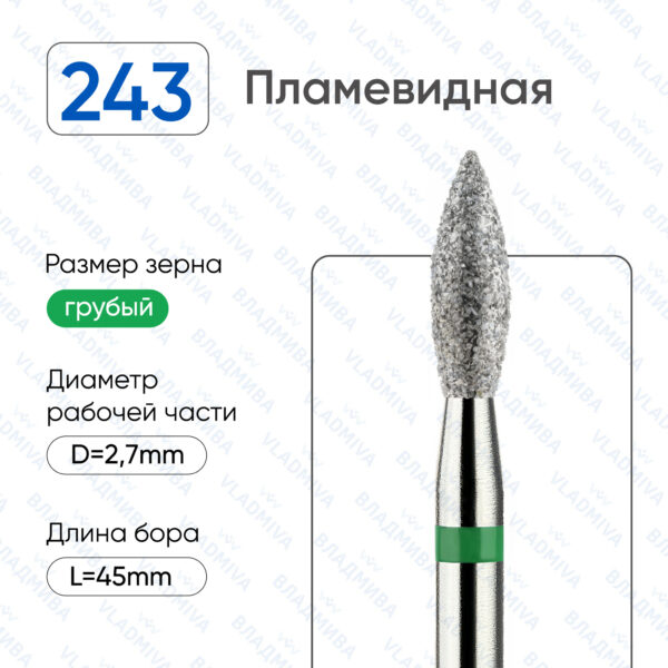 Алмазные фрезы 876.104.243.080.027